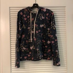 Sundry Floral navy hoodie